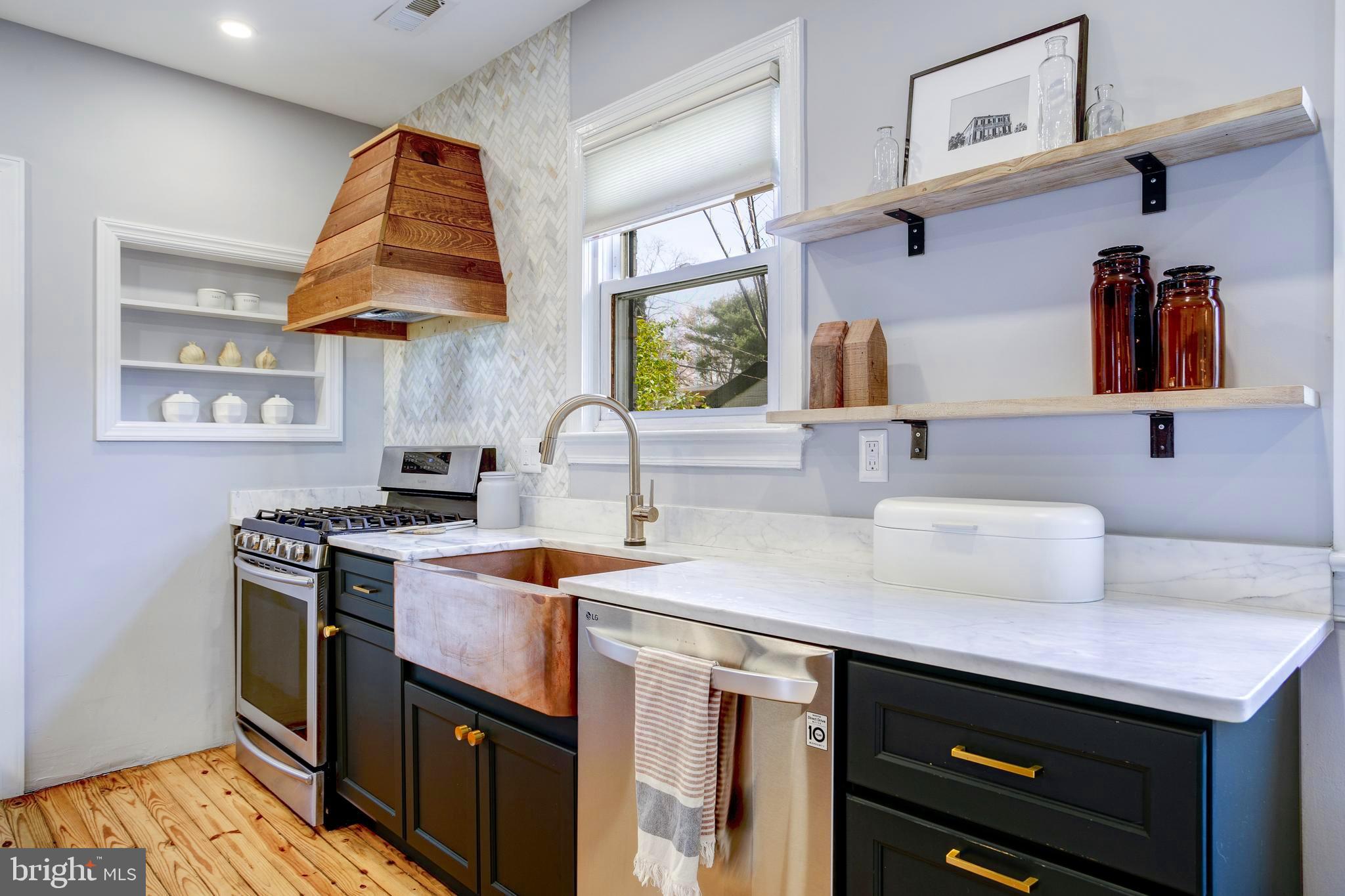 2200 S Street Northeast Washington, DC 20002 - Photo 9 of 27 Shiplap Wooden Range Hood