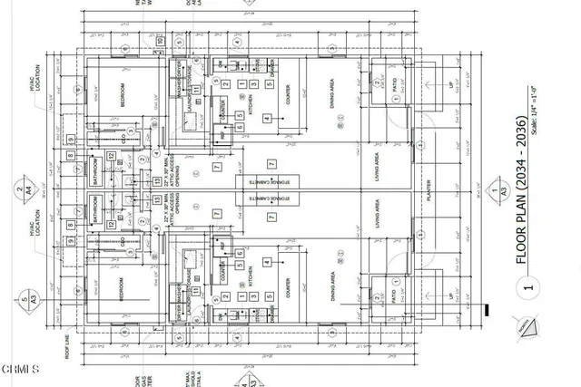 a view of a black and white photo