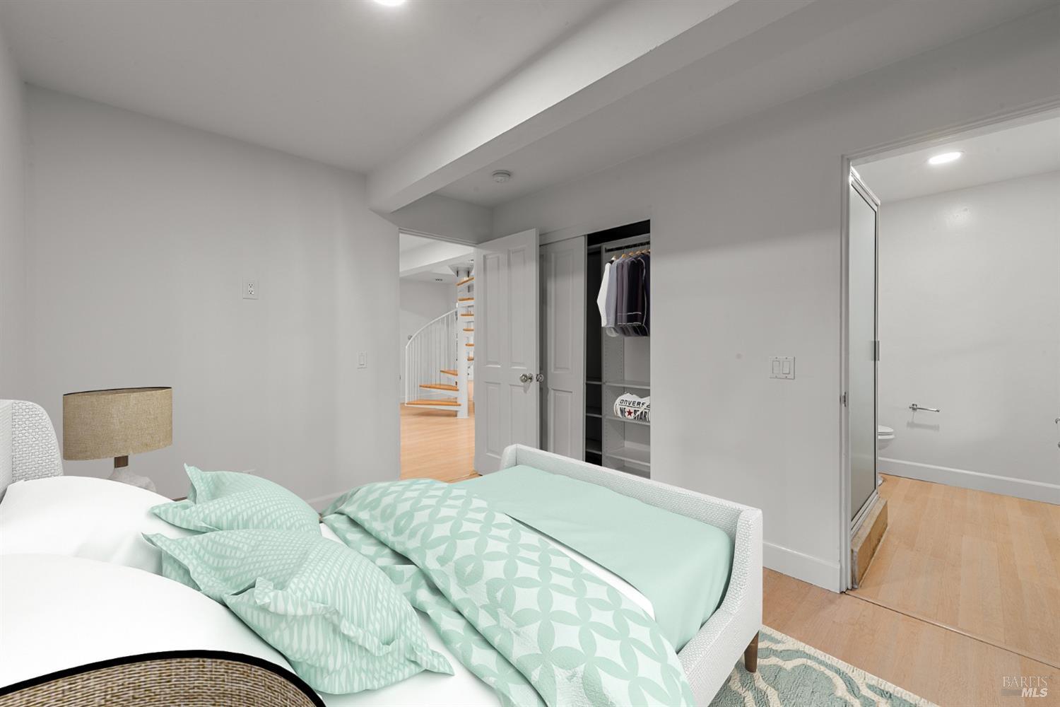 1533 Allyn Avenue St. Helena, CA 94574 - Photo 22 of 33 a bedroom with a bed and a window