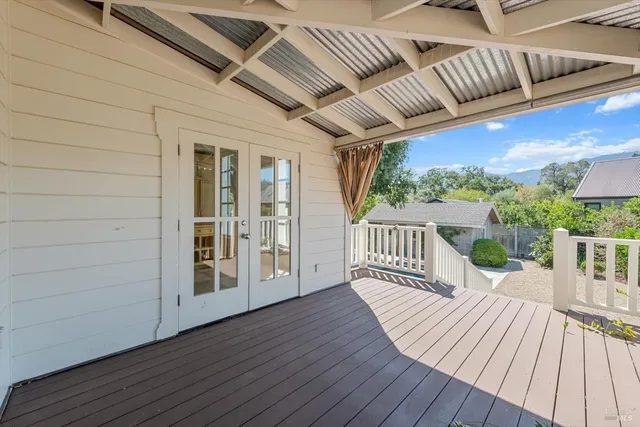 a view of porch with seating space