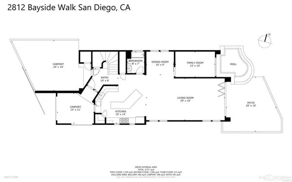 $4,750,000 | 2812 Bayside Walk, San Diego, CA 92109