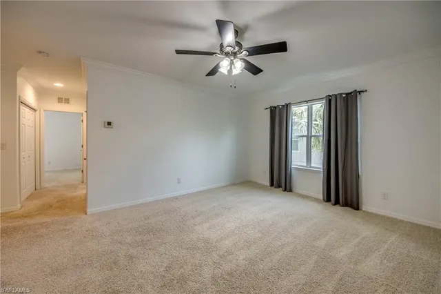 a view of an empty room