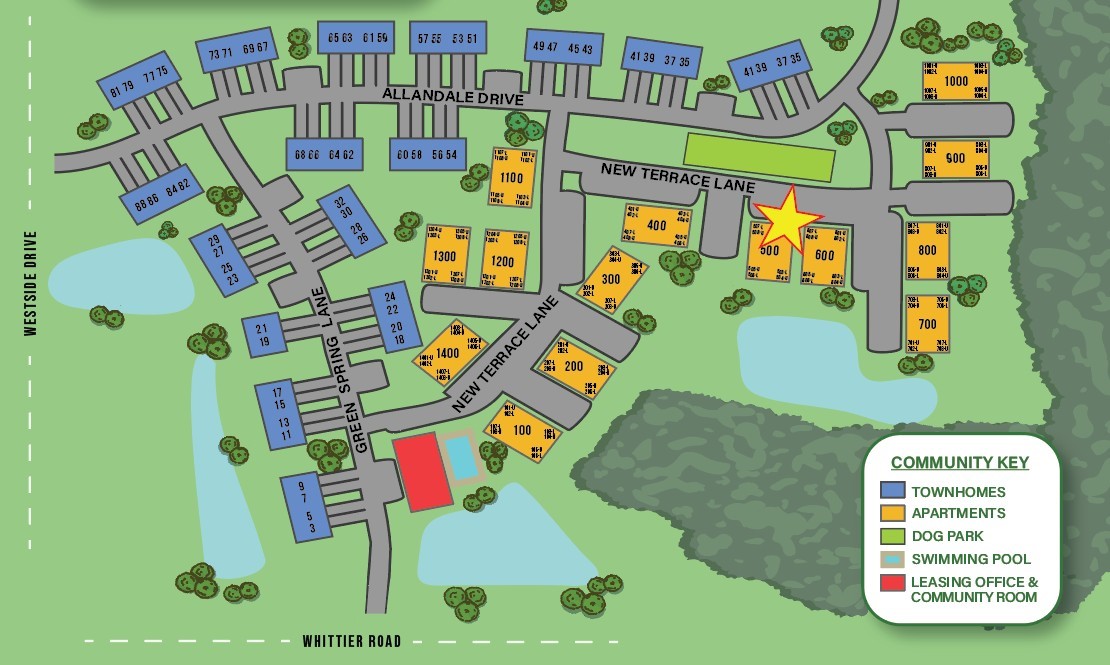 502 New Terrace Lane Ogden, NY 14624 - Photo 25 of 27 Site Map of Green Wood Park show unit 502's locati