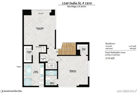 $2,495,000 | 1240 India Street, Unit 1910, San Diego, CA 92101