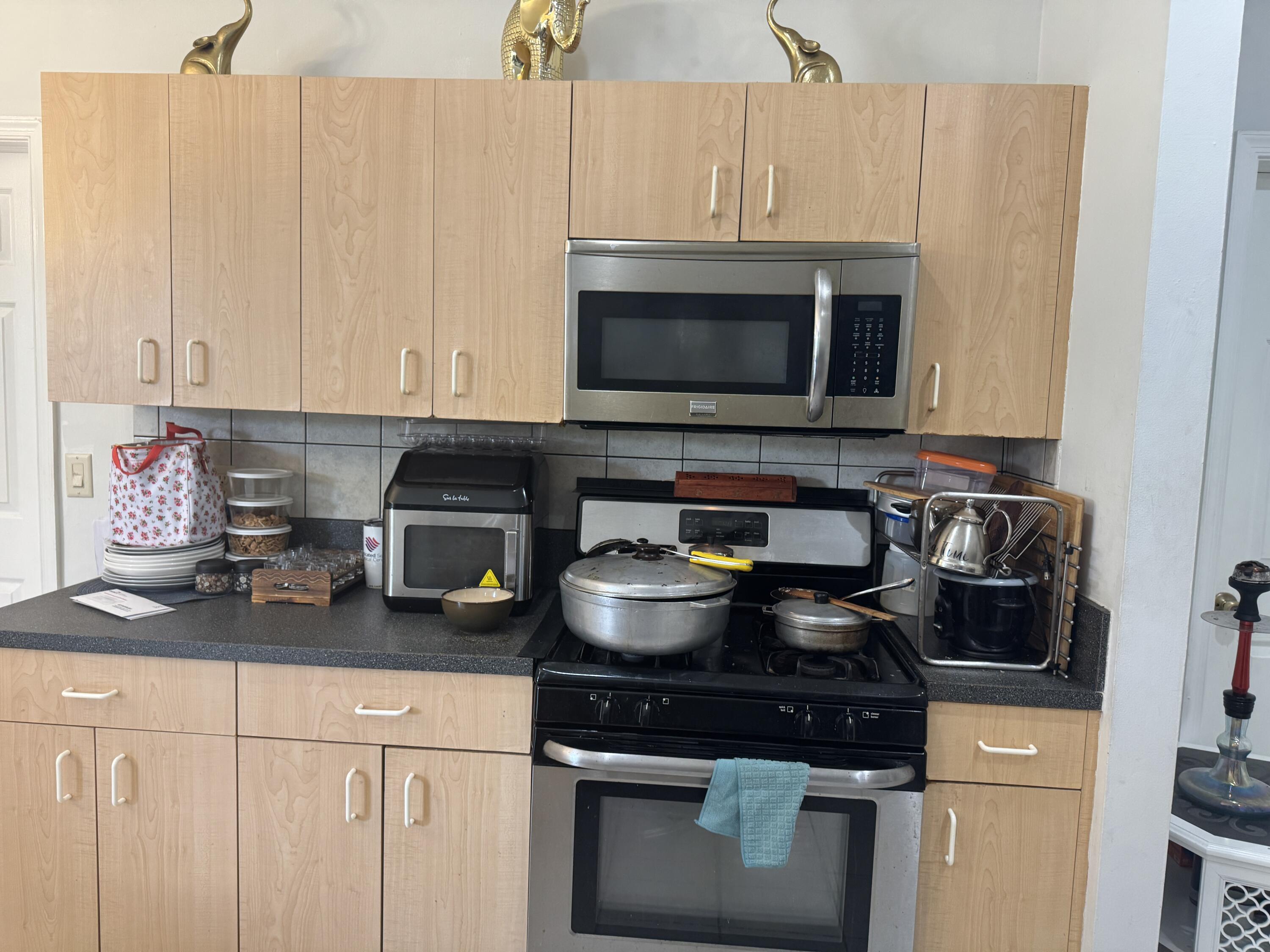 1011 Salmon Isle Greenacres, FL 33413 - Photo 11 of 28 a kitchen with a stove and a microwave