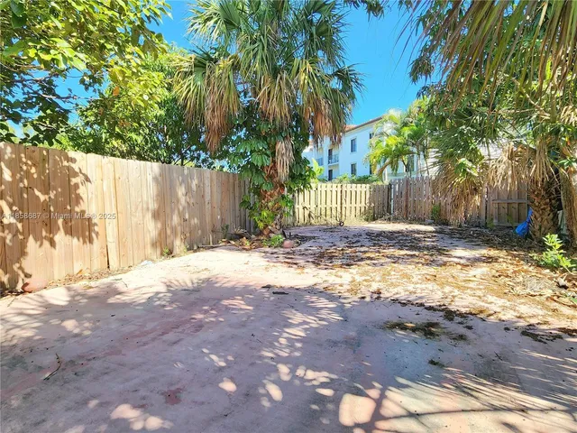 a backyard of a house