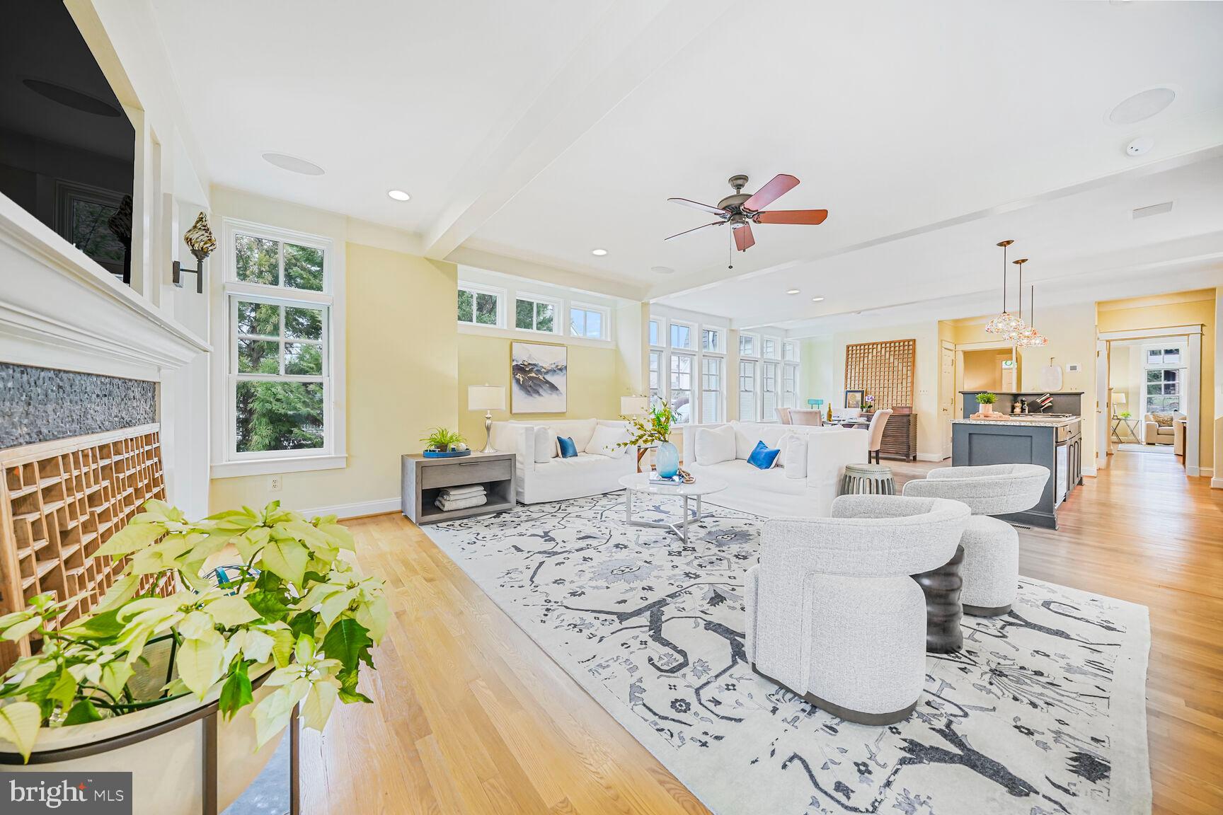 2012 Rockingham Street McLean, VA 22101 - Photo 12 of 45 a living room with fireplace furniture and a flat screen tv