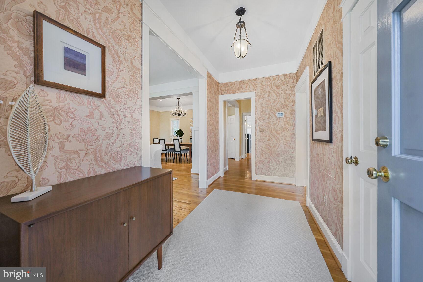 2012 Rockingham Street McLean, VA 22101 - Photo 4 of 45 a view of a hallway view with wooden floor and staircase