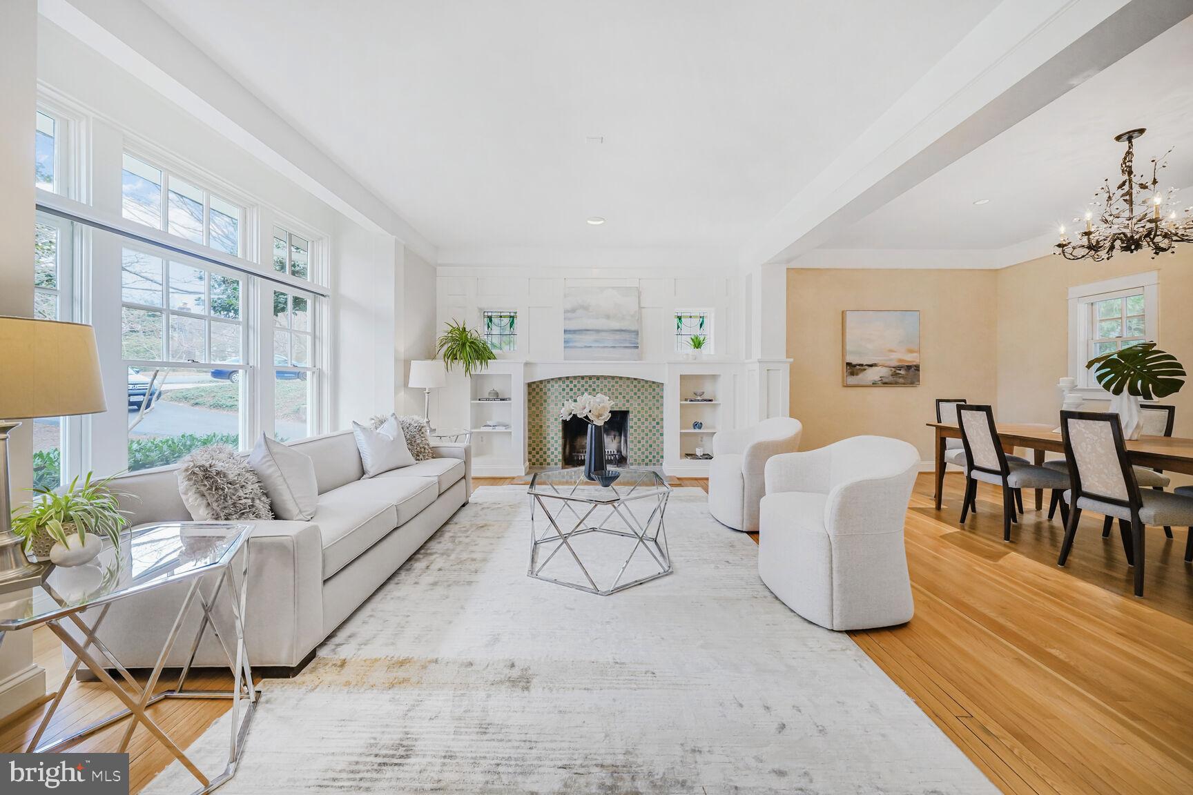 2012 Rockingham Street McLean, VA 22101 - Photo 5 of 45 a living room with furniture and a fireplace