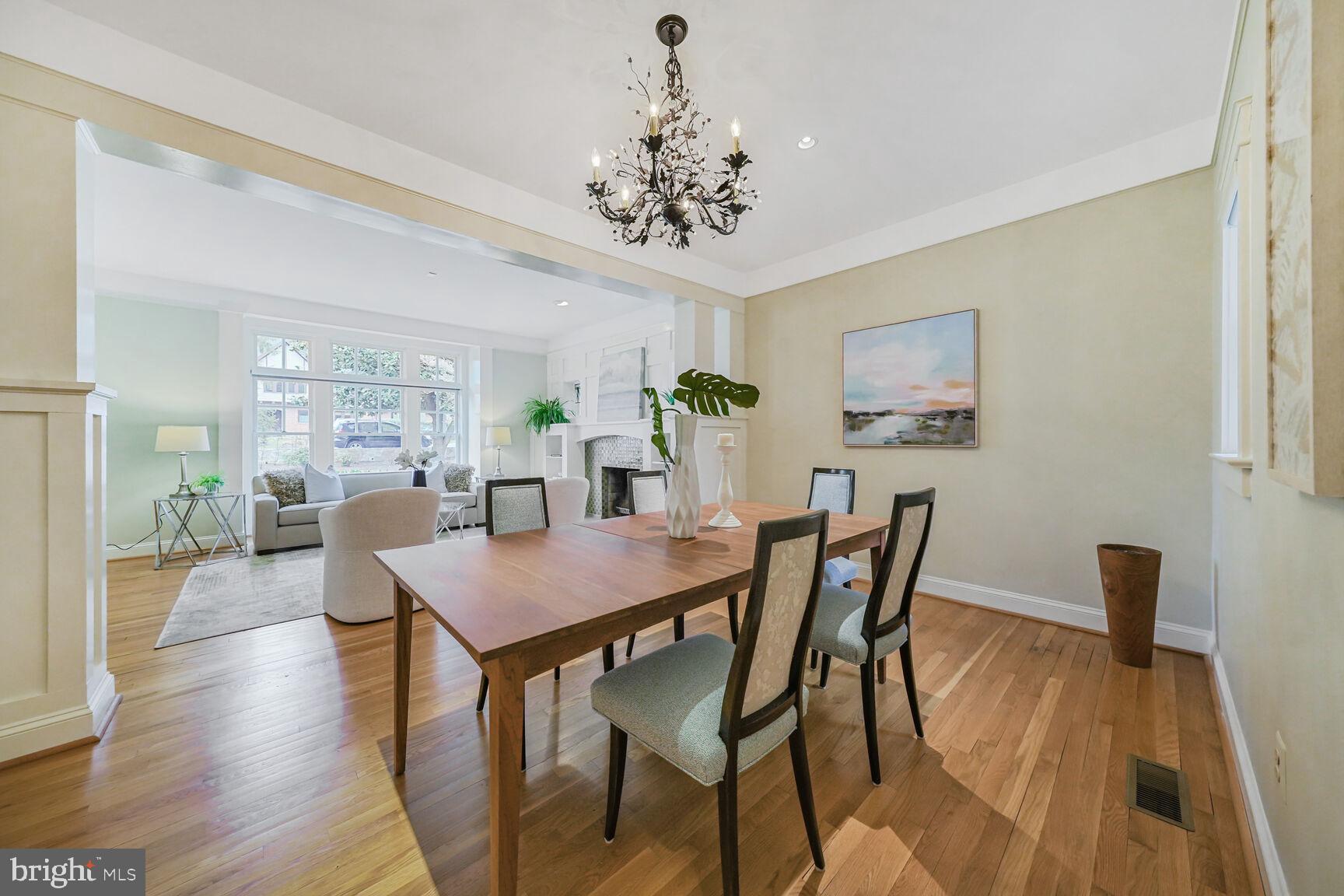 2012 Rockingham Street McLean, VA 22101 - Photo 6 of 45 a view of a dining room with furniture window and wooden floor