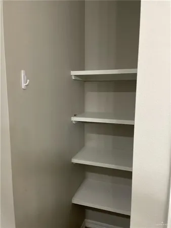 a close view of closet