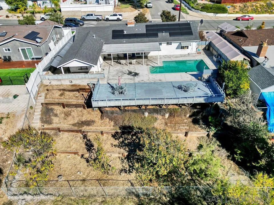 9326 Oakbourne Road Santee, CA 92071 - Photo 36 of 41 an aerial view of residential houses with outdoor space