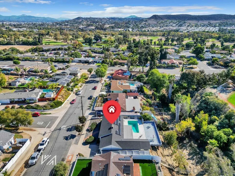9326 Oakbourne Road Santee, CA 92071 - Photo 38 of 41 an aerial view of a city with lots of residential buildings