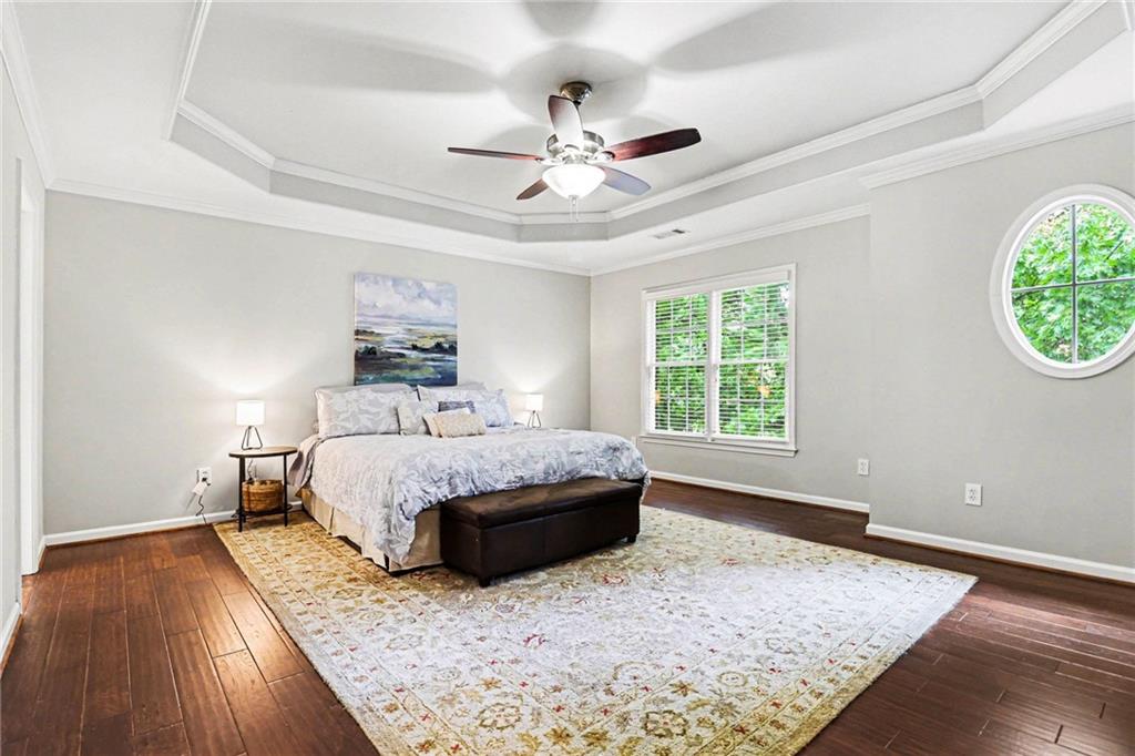 12552 Waterside Drive Alpharetta, GA 30004 - Photo 15 of 33 a bedroom with a bed and a window