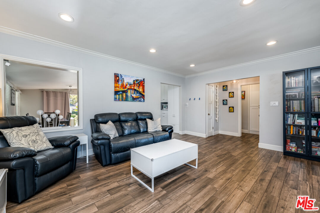 3330 Hermanos Street Pasadena, CA 91107 - Photo 6 of 40 a living room with furniture and a wooden floor