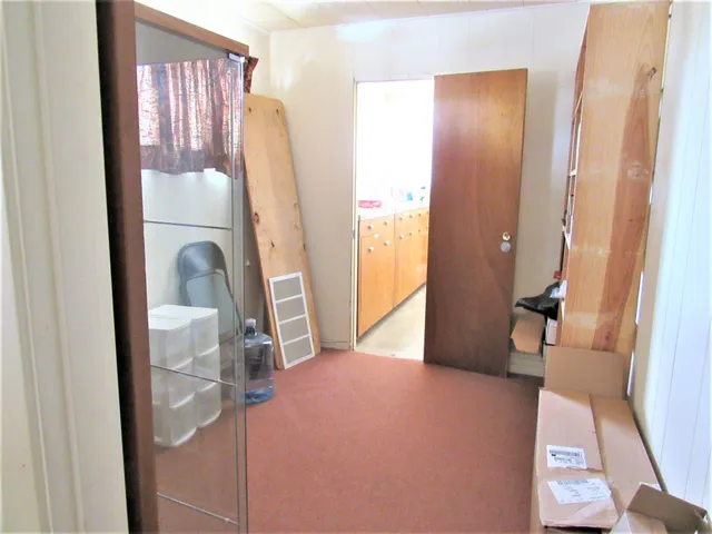 a view of a bathroom with a shower