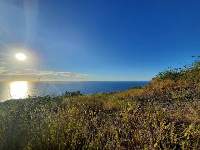 a view of a lake and mountain