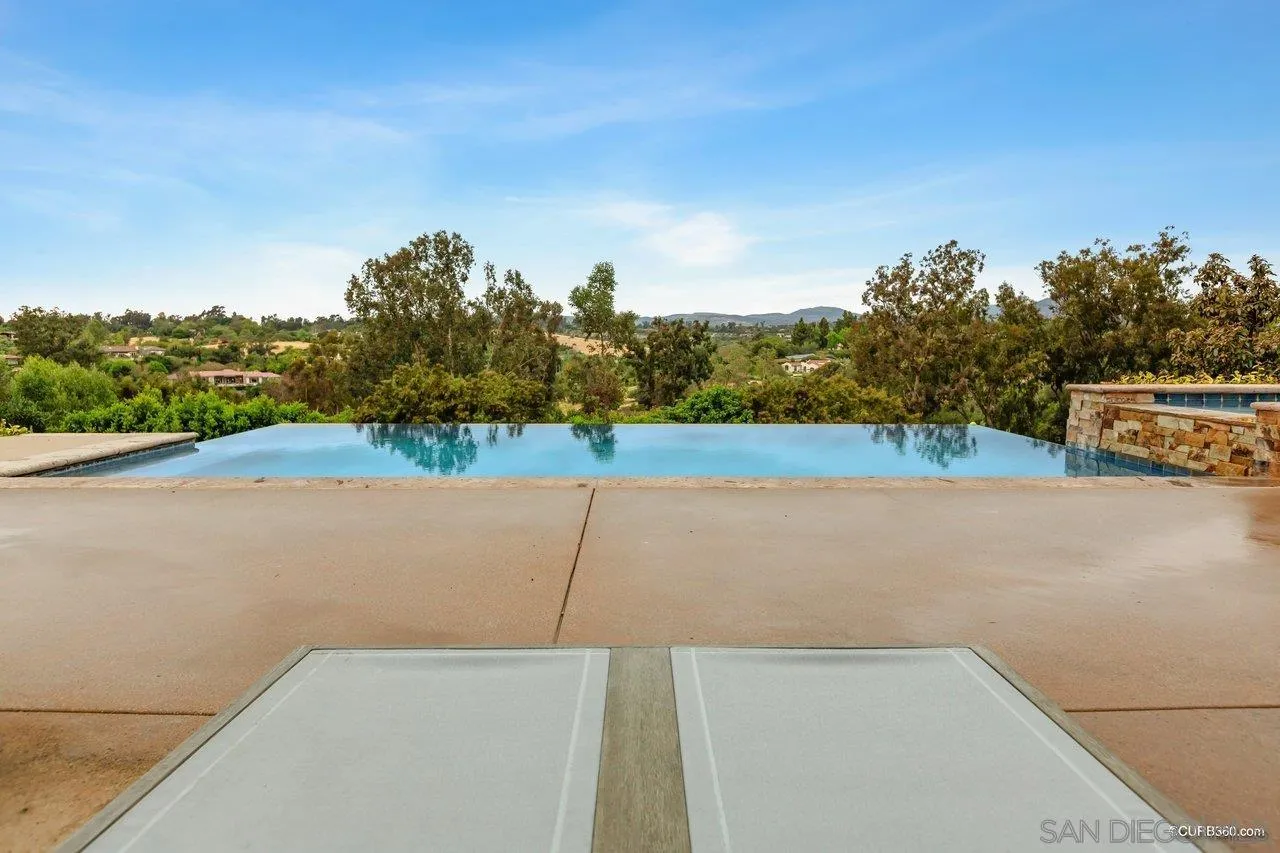 5530 Codorniz Rancho Santa Fe, CA 92067 - Photo 26 of 37 a view of a terrace with a lake view