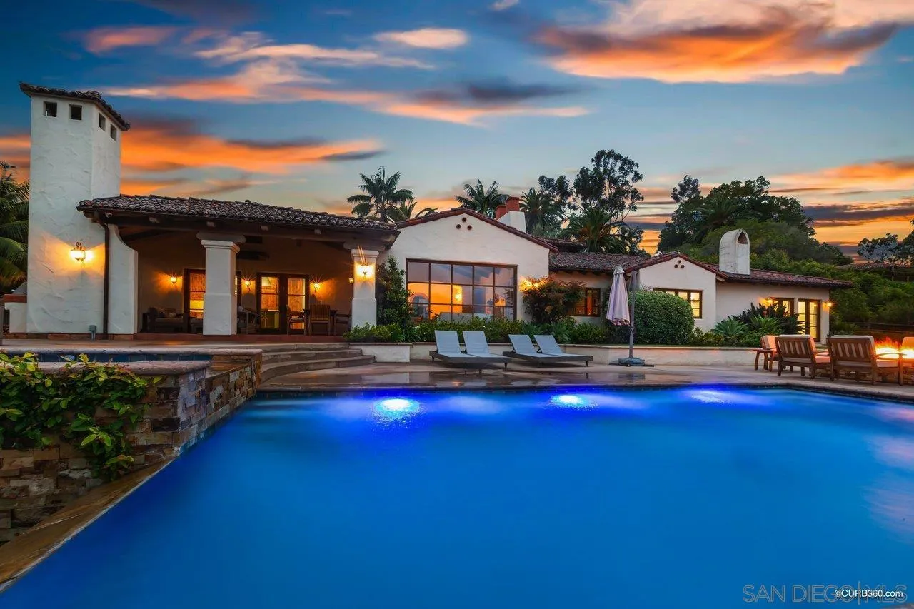 5530 Codorniz Rancho Santa Fe, CA 92067 - Photo 30 of 37 a view of swimming pool with outdoor seating