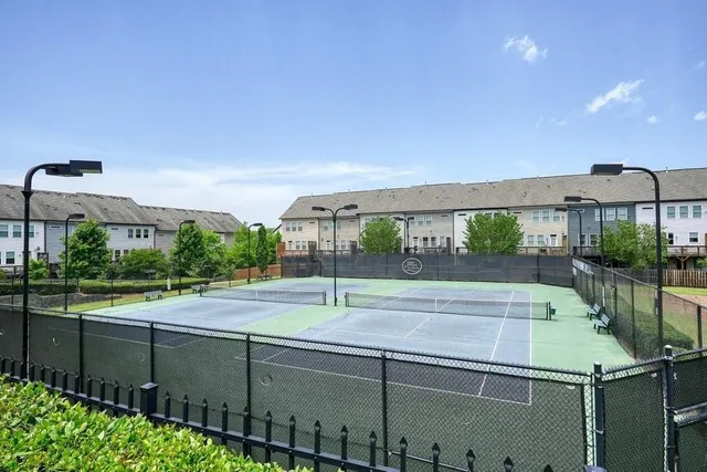 a view of a backyard and a yard