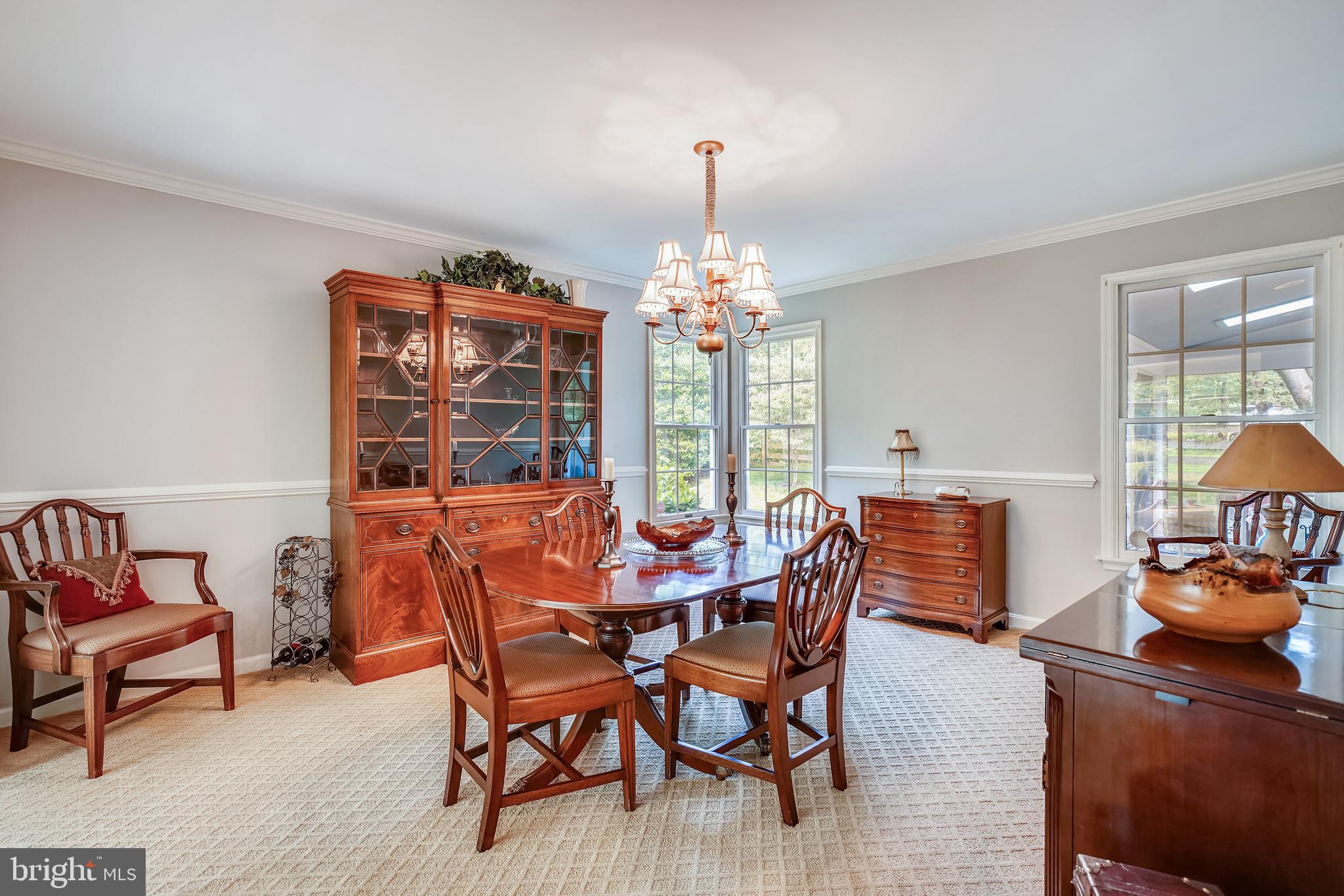 2320 Ridge Tree Court Ellicott City, MD 21042 - Photo 14 of 37 Dining Room w/chair rail and crown molding