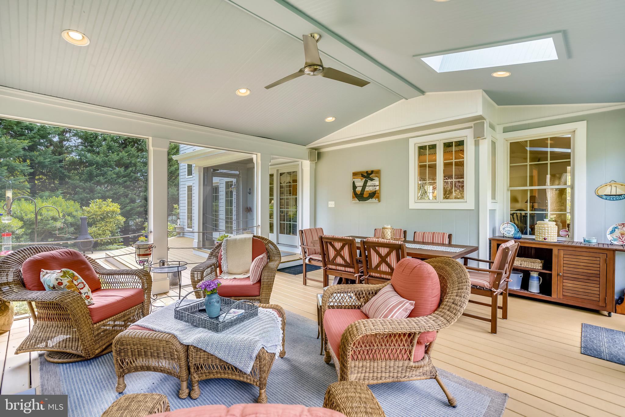 2320 Ridge Tree Court Ellicott City, MD 21042 - Photo 6 of 37 Screened Porch w/Ceiling fan and TV Hookup