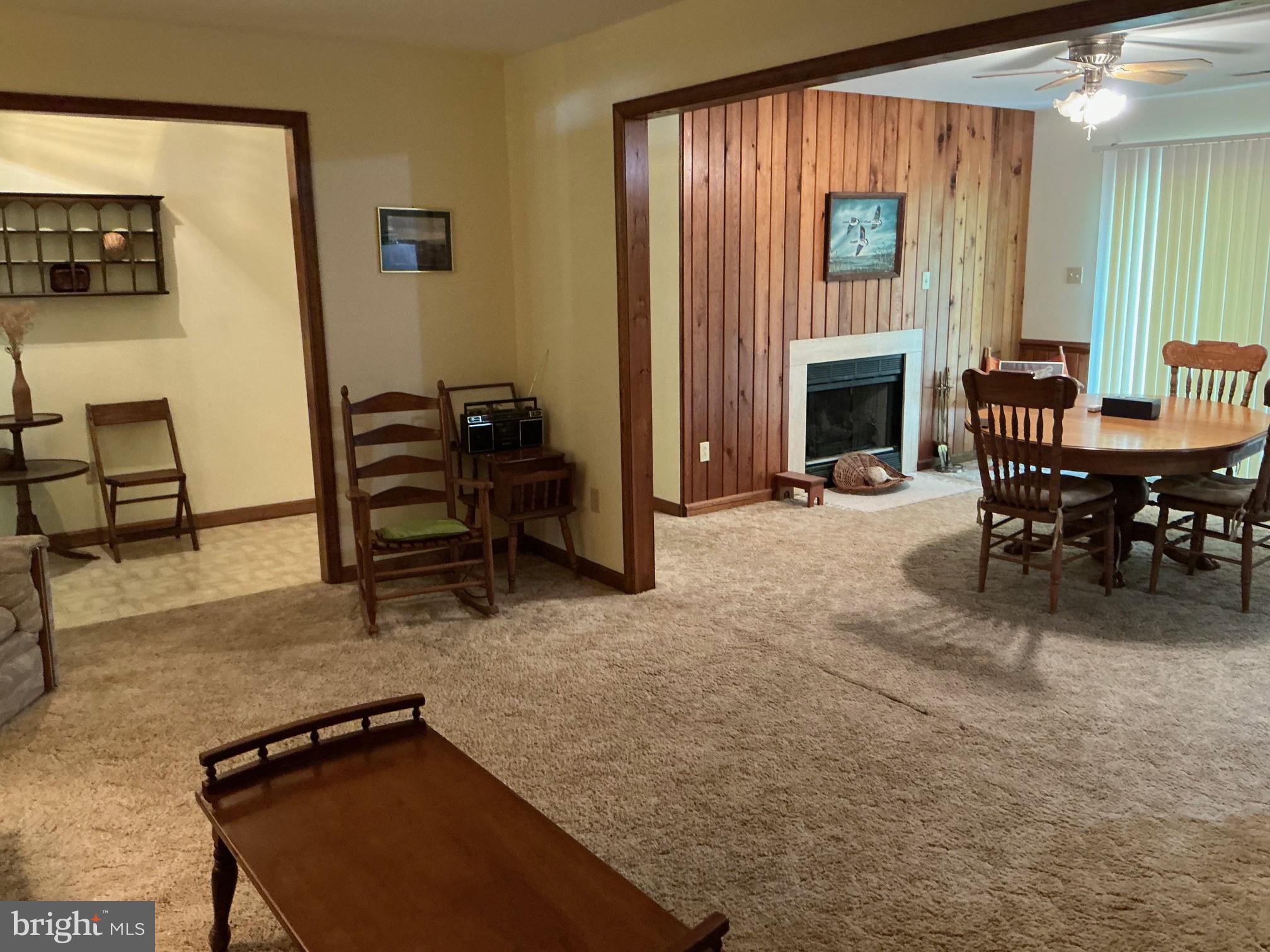 7206 Old Dickersons Road Orange, VA 22960 - Photo 6 of 32 a view of a livingroom with furniture and a fireplace