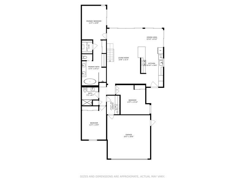 103 Landward Drive Jupiter, FL 33477 - Photo 38 of 39 1st Story Floorplan