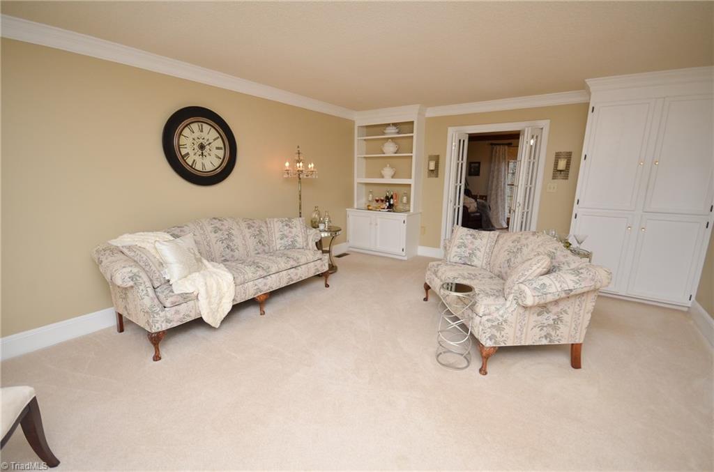 1434 Talbot Road Pleasant Garden, NC 27313 - Photo 4 of 30 Living Room that looks into the Den. Seller is taking the double doors and replacing them, they came from her family