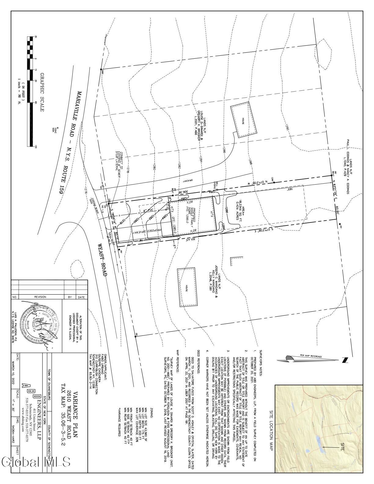 2610 Weast Road Duanesburg, NY 12137 - Photo 2 of 2 Weast Rd Variance