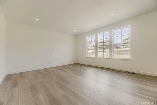 a front view of a building