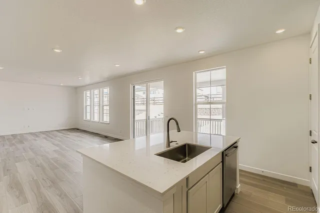 a front view of a building with street