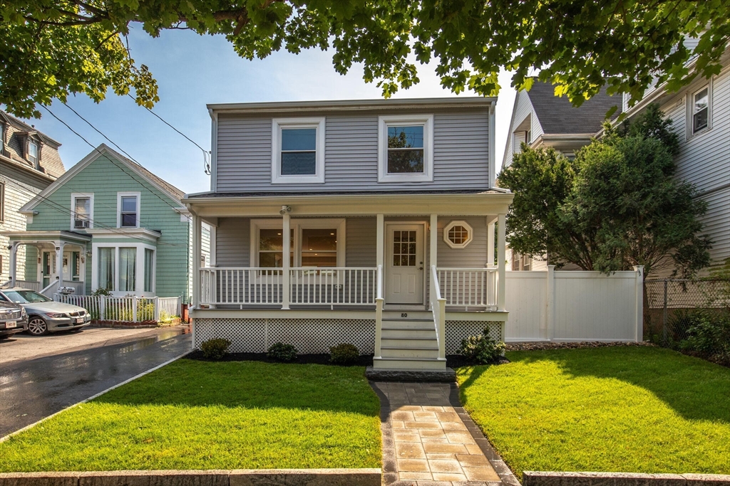 80 Newhall Street Lynn, MA 01902 - Photo 1 of 16 front view of a house with a yard