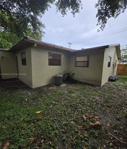 a view of a yard with a trees