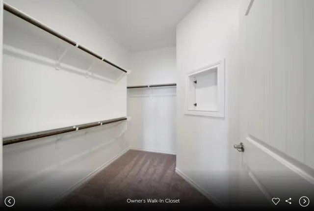 a view of a walk in closet