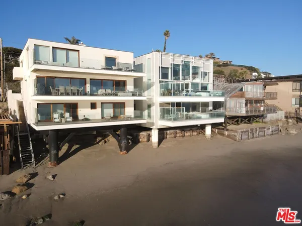a view of an ocean beach