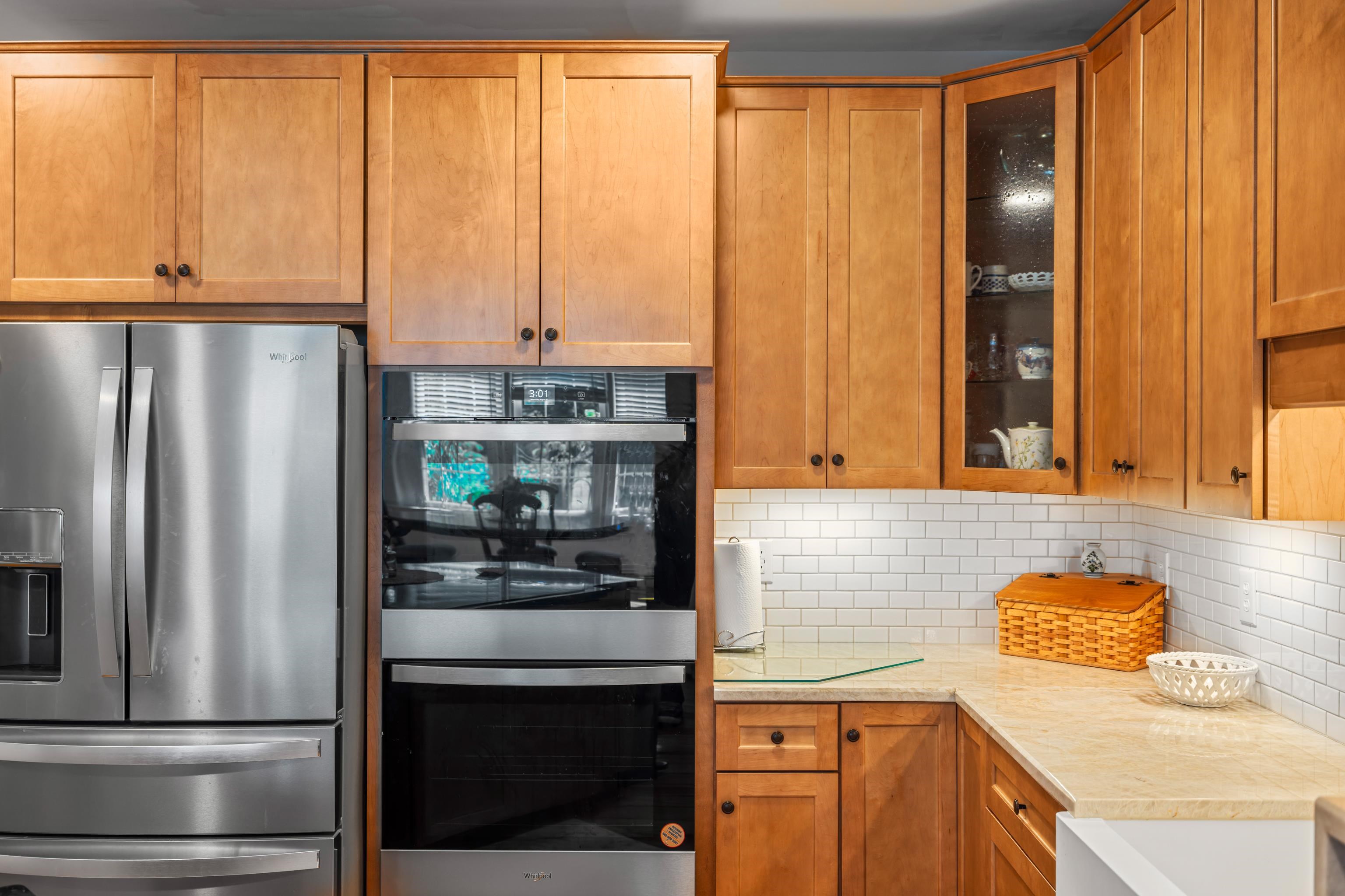 1202 Walkers Creek Road Middlebrook, VA 24459 - Photo 15 of 74 a kitchen with stainless steel appliances granite countertop a refrigerator and a sink