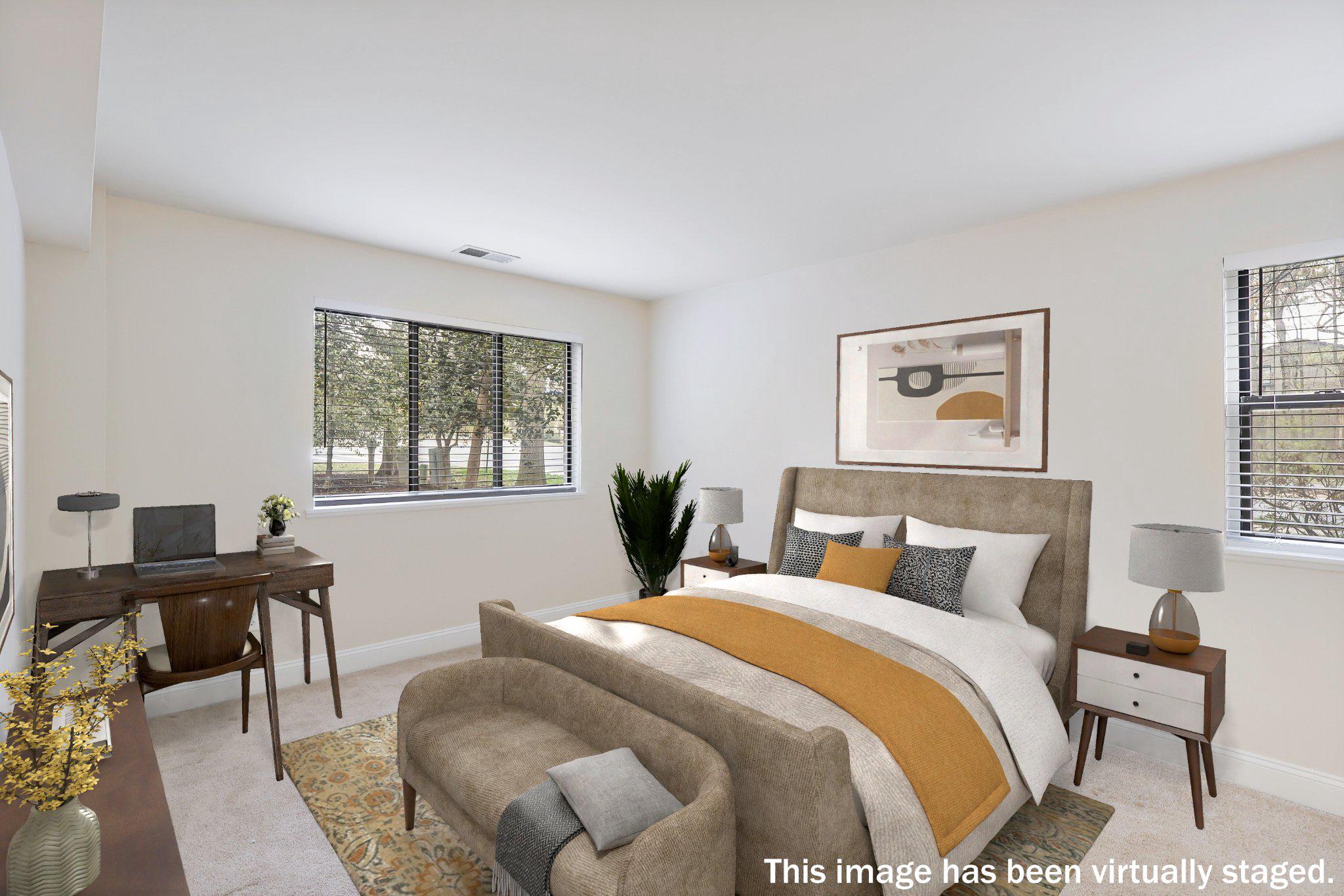 2037 Royal Fern Court, Unit 47/2C Reston, VA 20191 - Photo 22 of 48 a bedroom with bed and a window