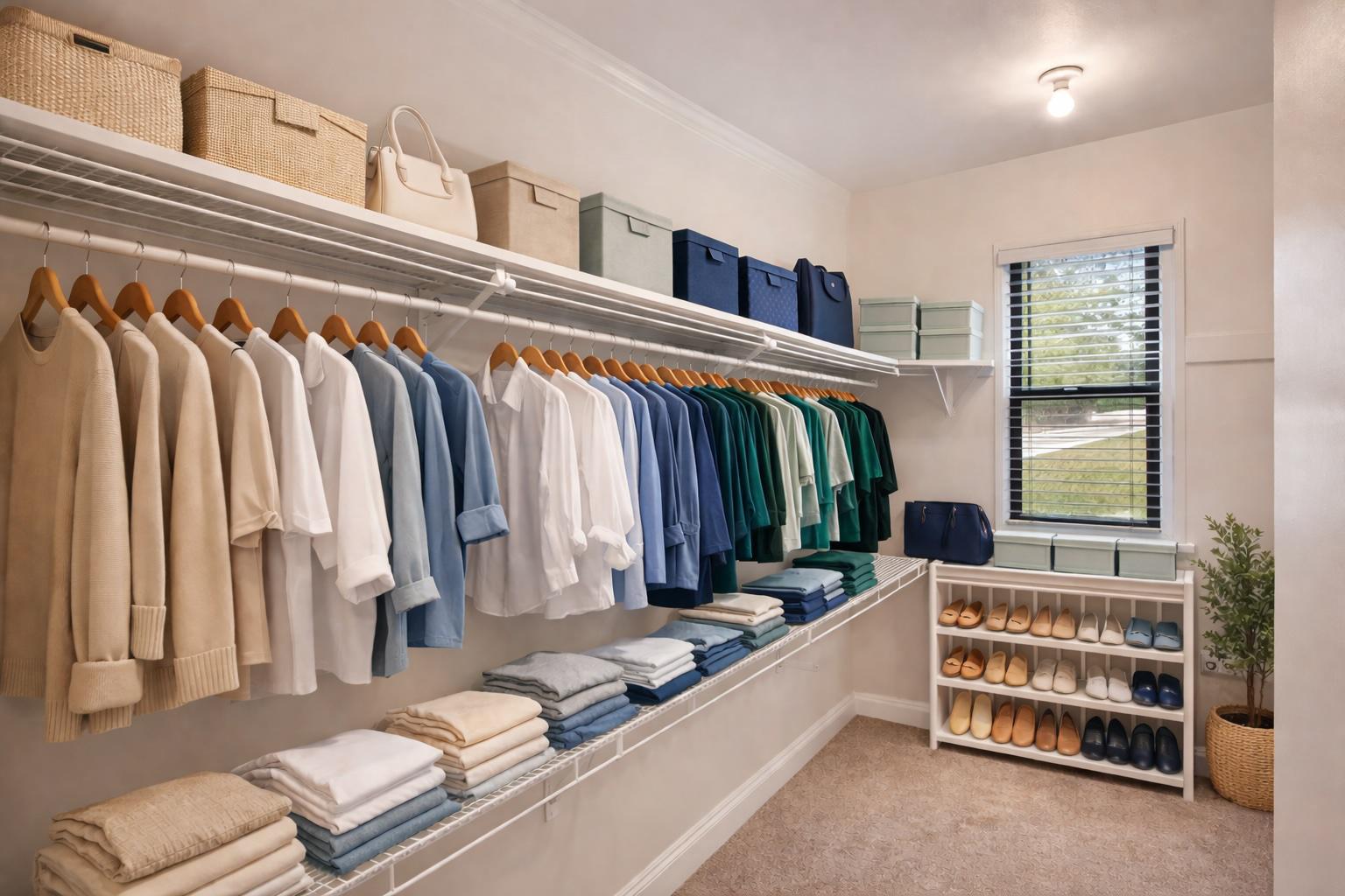 2037 Royal Fern Court, Unit 47/2C Reston, VA 20191 - Photo 29 of 48 a view of walk in closet with clothes and shoes