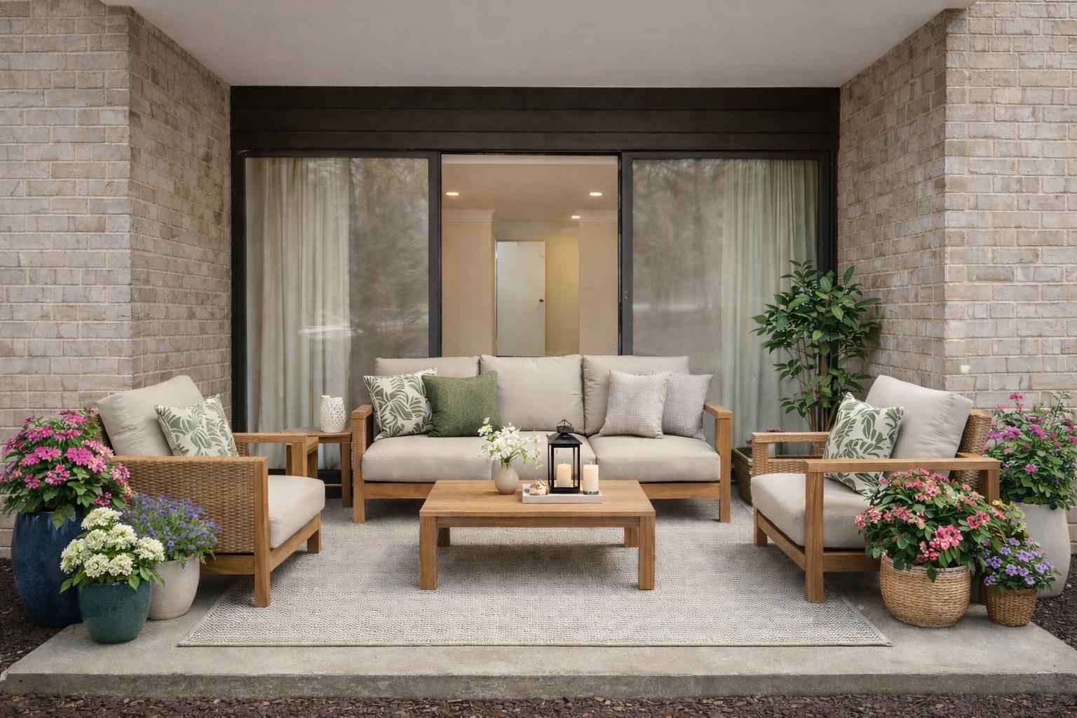 2037 Royal Fern Court, Unit 47/2C Reston, VA 20191 - Photo 38 of 48 a living room with furniture and flowers