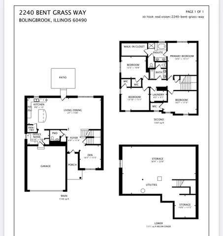 $5,250 | 2240 Bent Grass Way, Bolingbrook, IL 60490