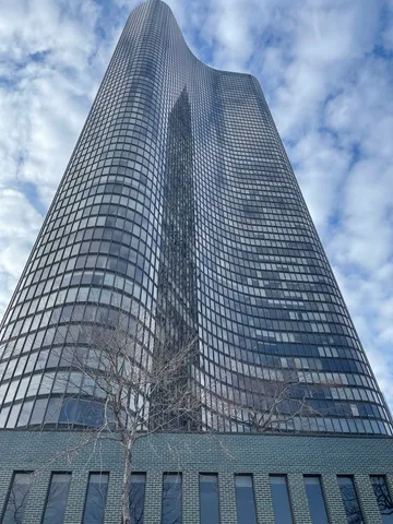 a front view of a building