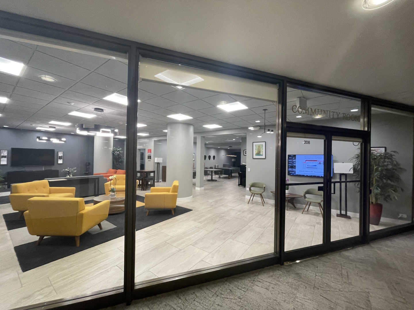 505 North Lake Shore Drive, Unit 5701 Chicago, IL 60611 - Photo 20 of 27 a lobby with furniture and a large mirror