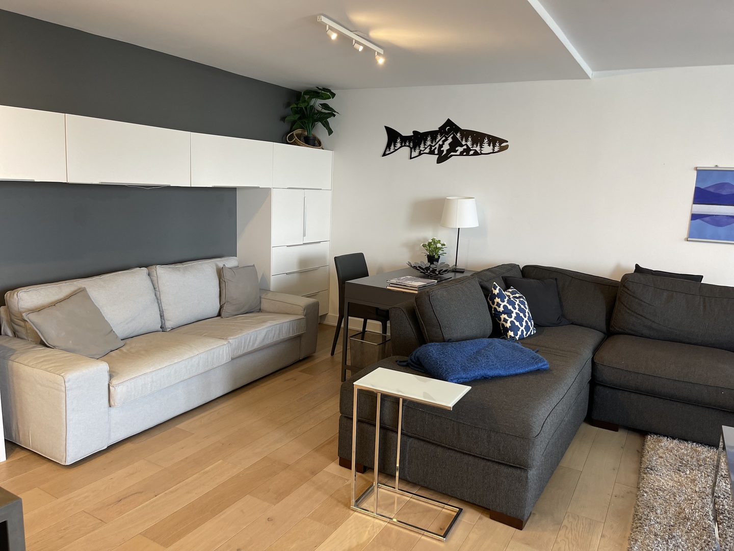 505 North Lake Shore Drive, Unit 5701 Chicago, IL 60611 - Photo 10 of 27 a living room with furniture and a couch