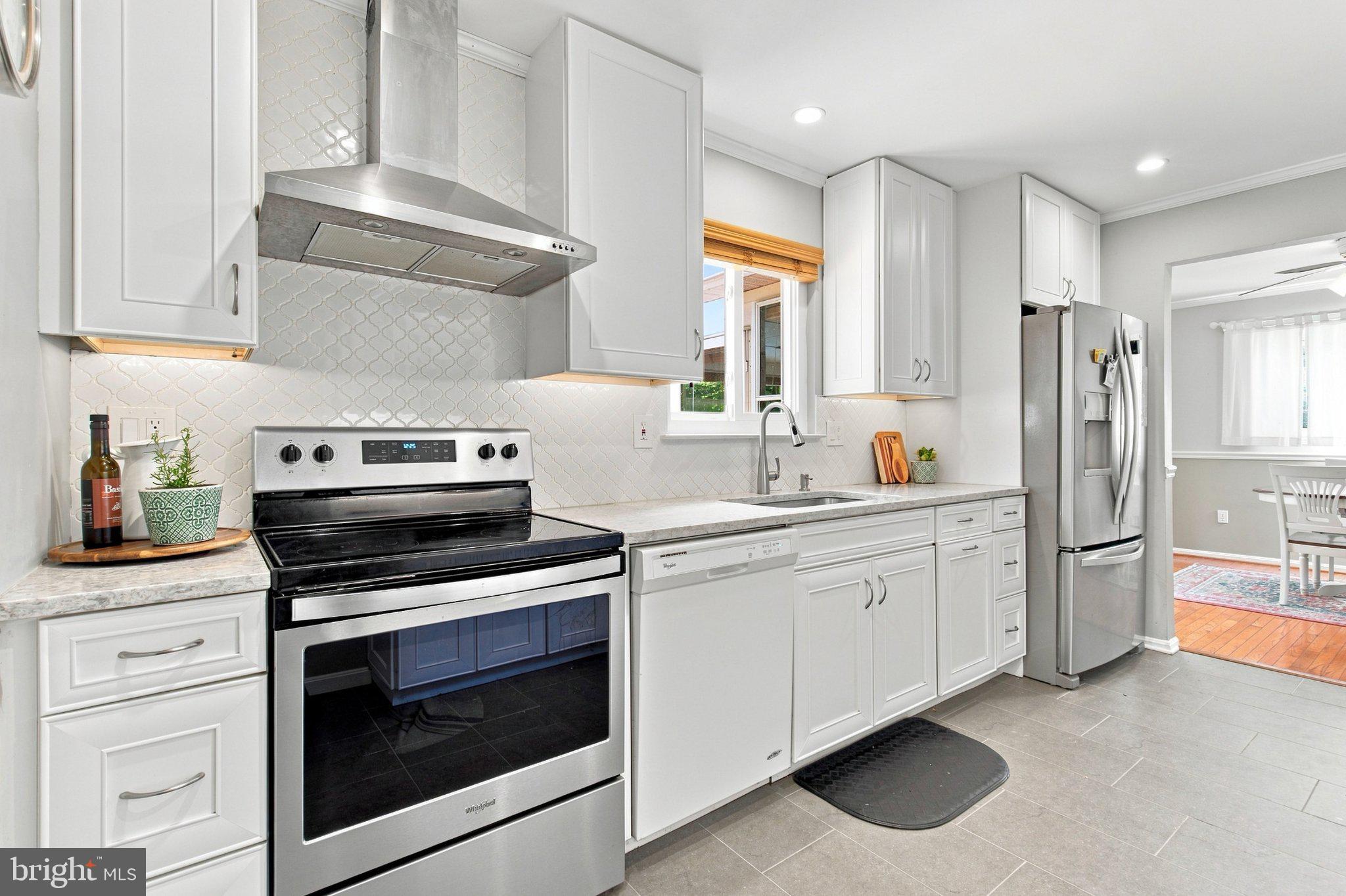 Kitchen has been delightfully updated