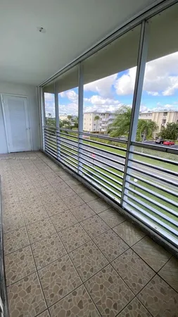 a view of a building from a window