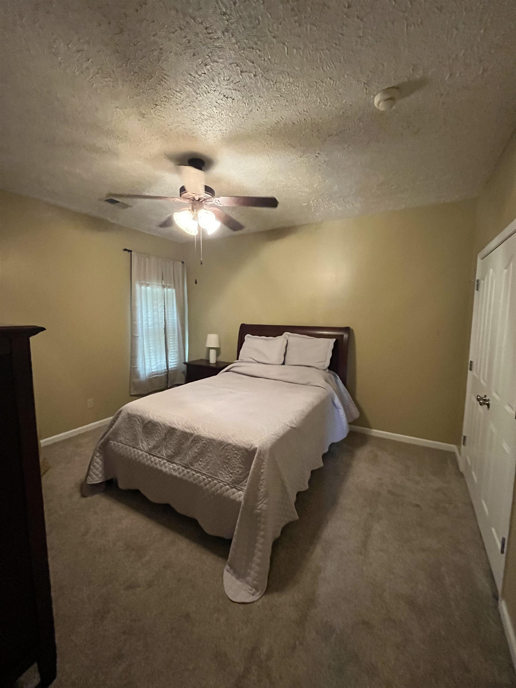 5485 Shipp Road Millington, TN 38053 - Photo 10 of 17 Carpeted bedroom featuring a textured ceiling and ceiling fan