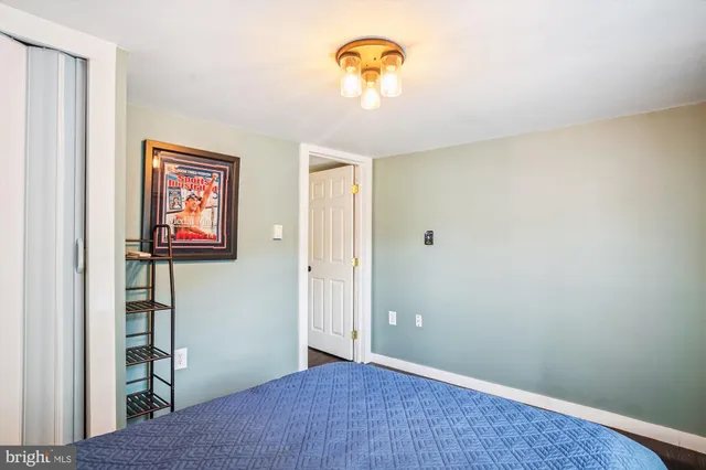 a view of a hallway with a small space