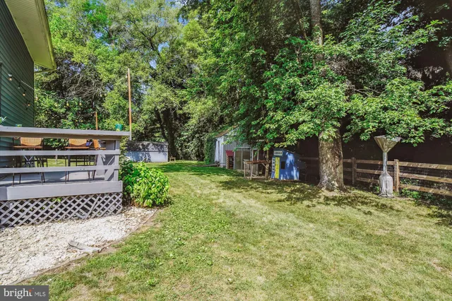 a view of a park with tree s