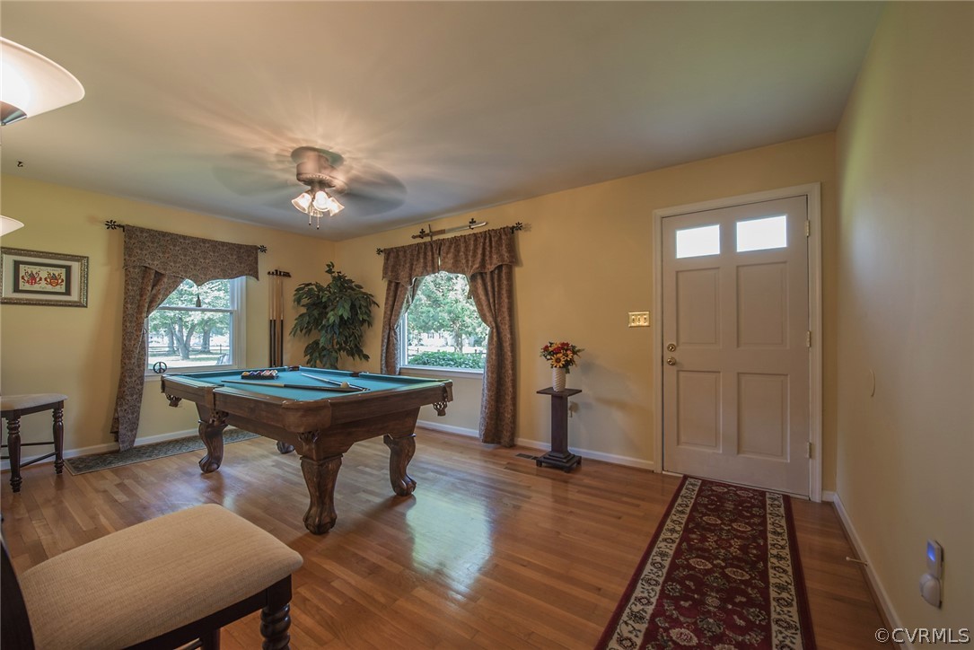 15501 Saddlebrook Road Chesterfield, VA 23838 - Photo 8 of 44 a room with wooden floor pool table and windows